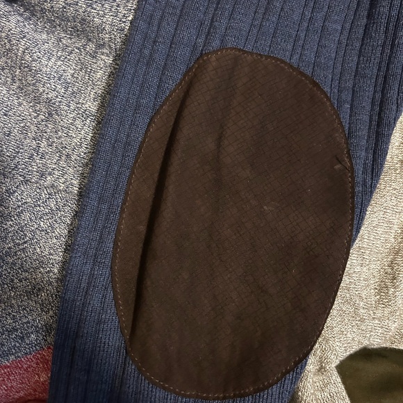 Canali Suede Elbow Patch Button-Up Cardigan - Picture 4 of 6